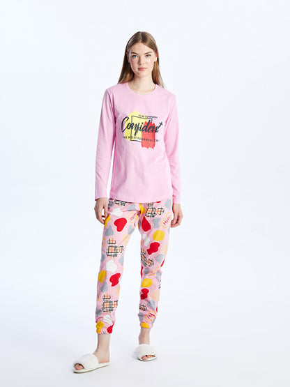 Crew Neck Women's Pajama Set