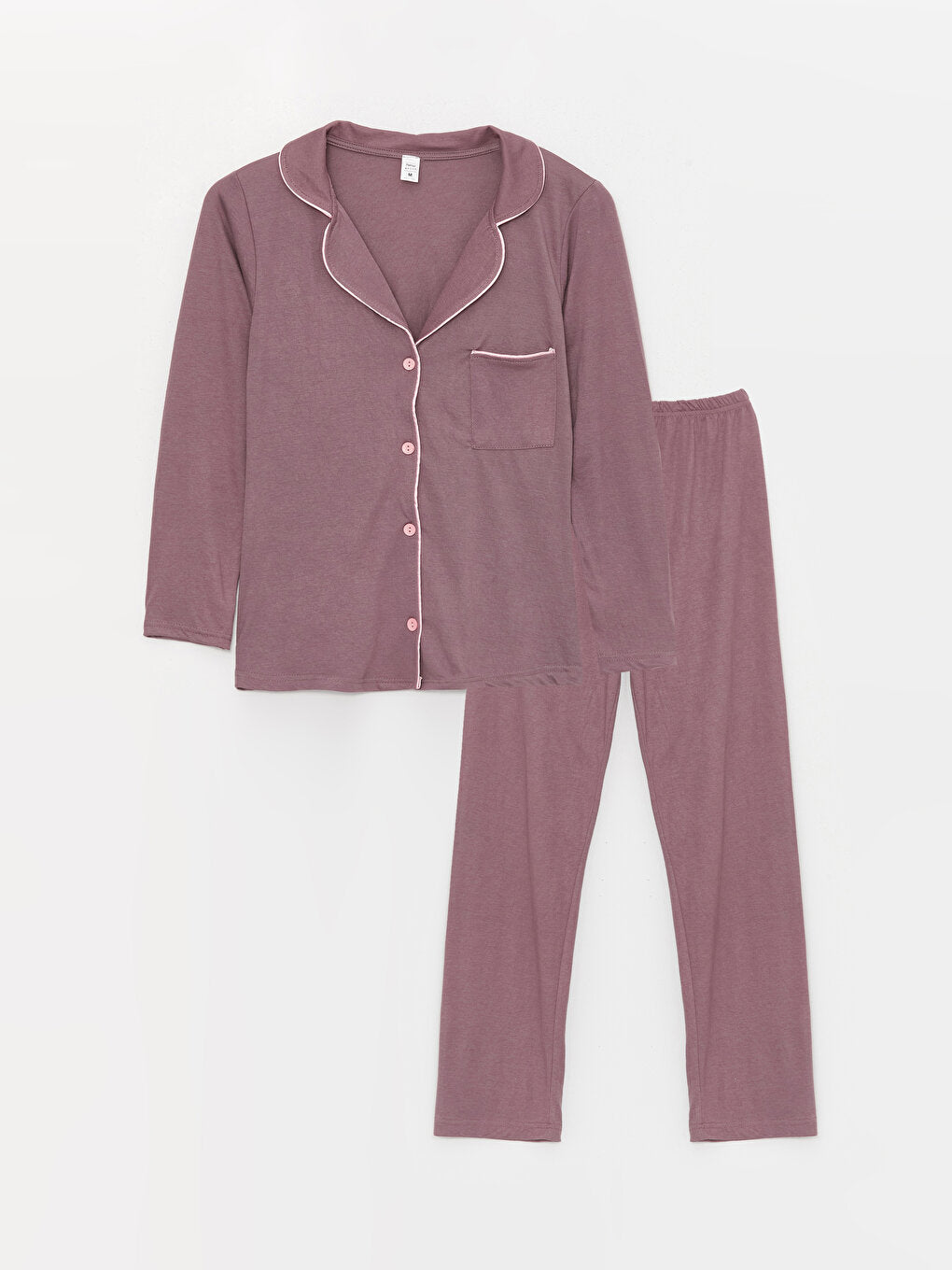 Shirt Collar Women's Pajama Set