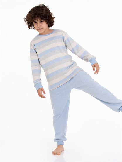 Crew Neck Boy's Pajama Set