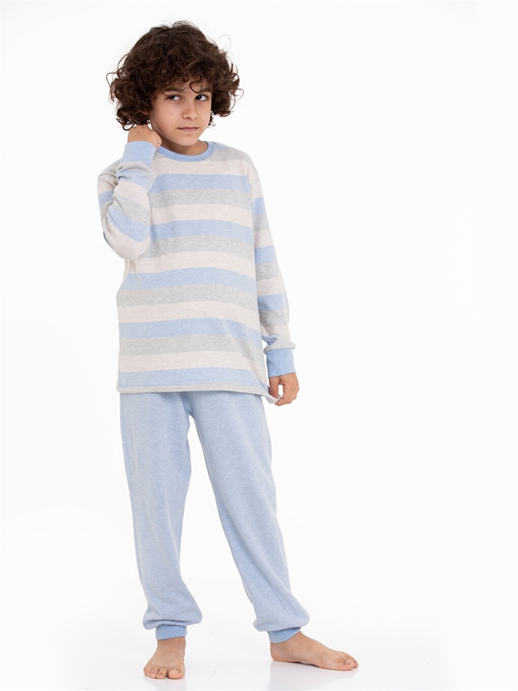 Crew Neck Boy's Pajama Set