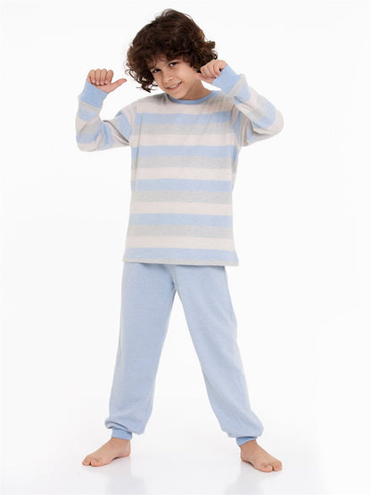 Crew Neck Boy's Pajama Set