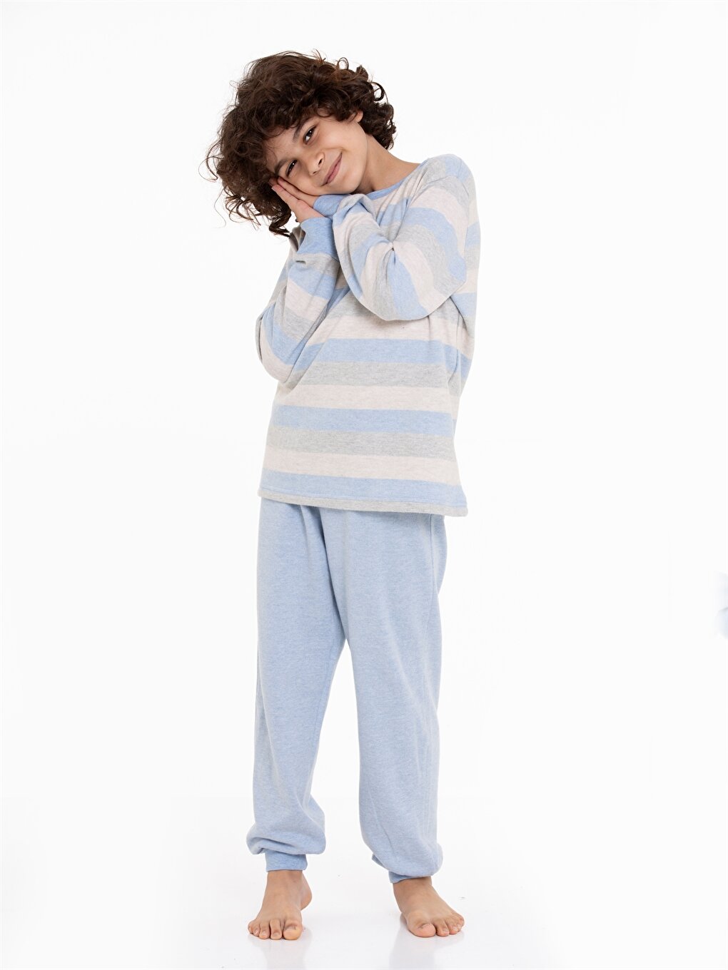 Crew Neck Boy's Pajama Set