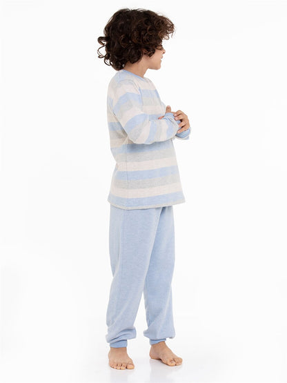 Crew Neck Boy's Pajama Set