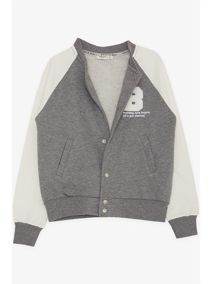 Printed Long Sleeve Boys' College Jacket