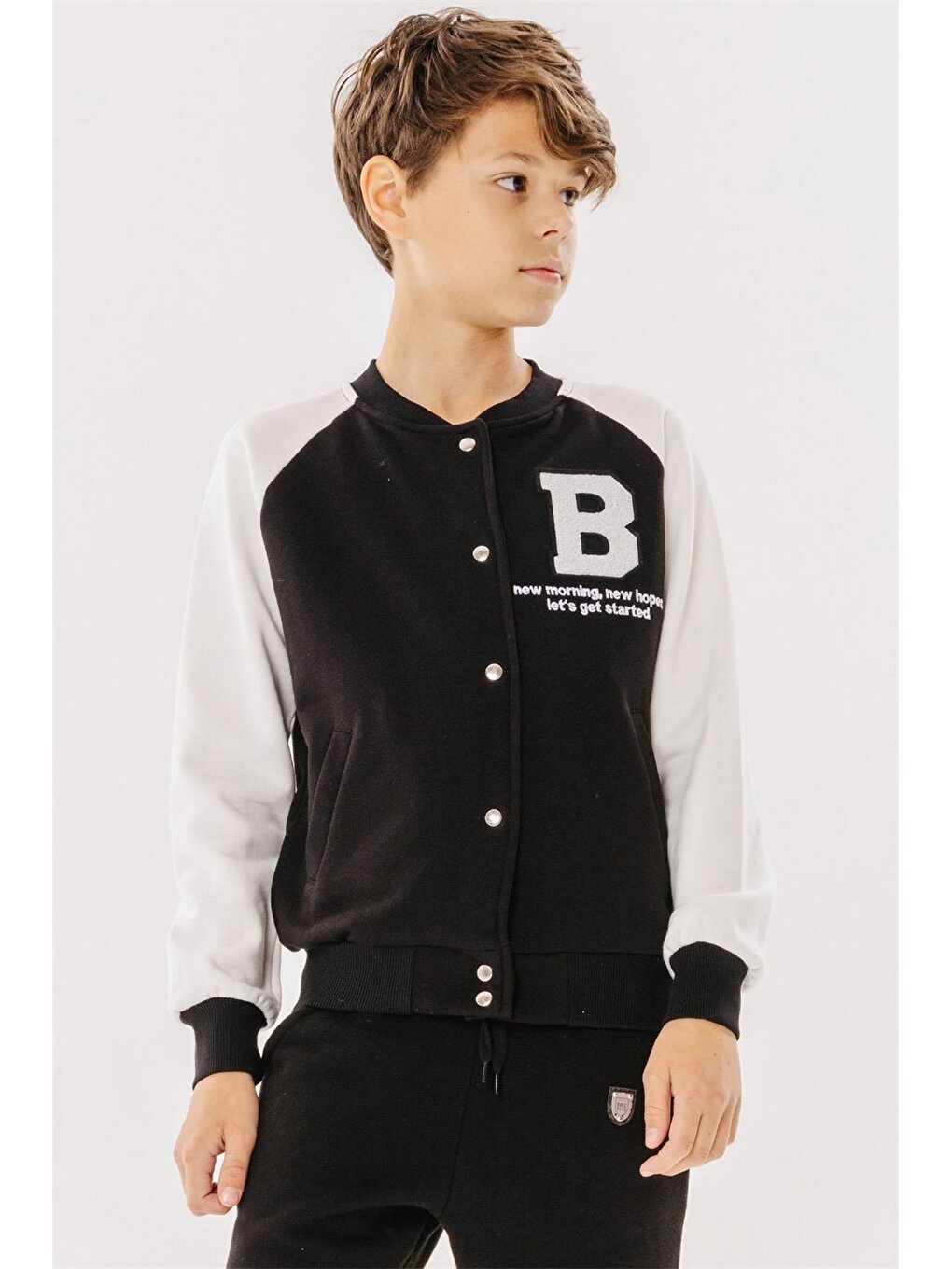 Printed Long Sleeve Boys' College Jacket