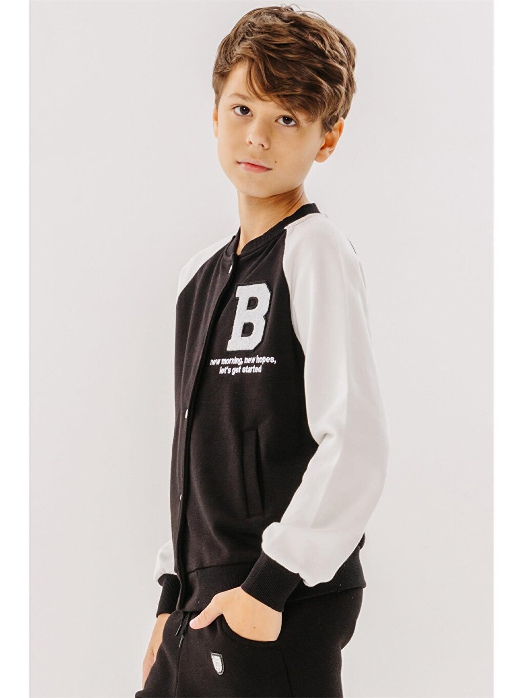 Printed Long Sleeve Boys' College Jacket