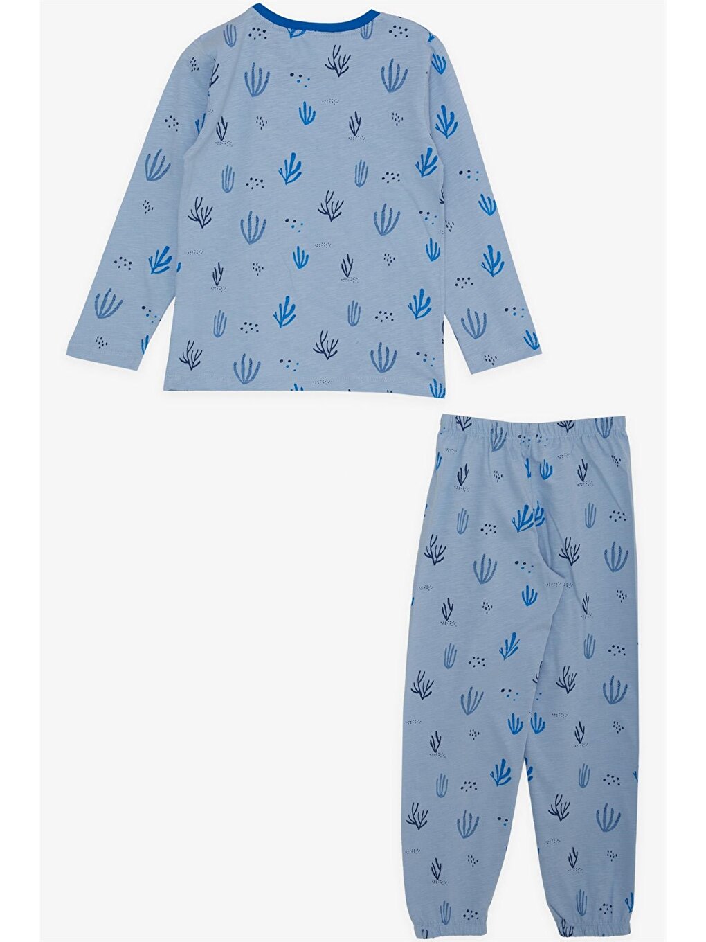 Crew Neck Long Sleeve Boys' Pajama Set