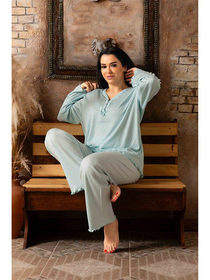 V-Neck Women's Pajama Set