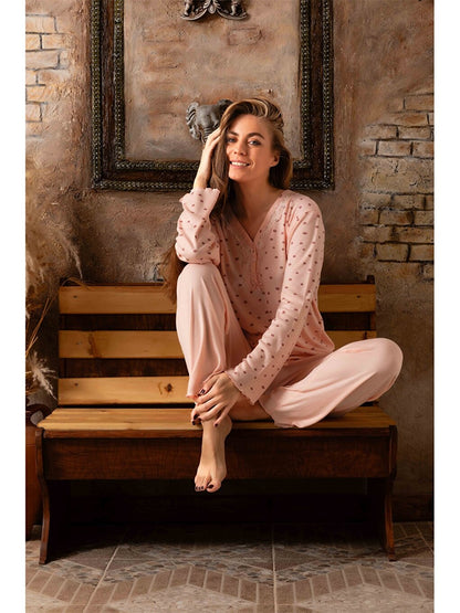 V-Neck Women's Pajama Set