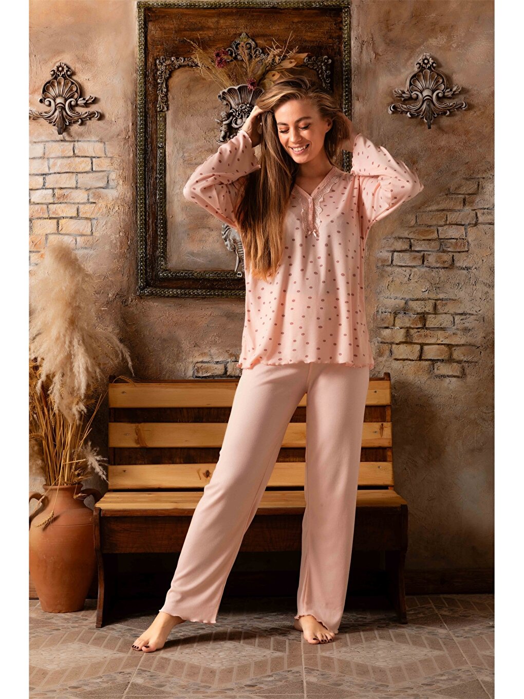 V-Neck Women's Pajama Set