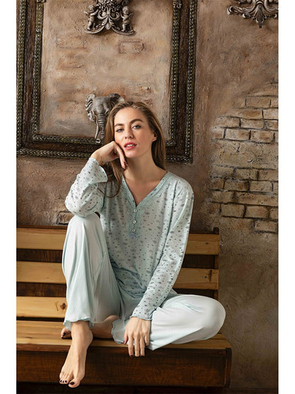 V-Neck Women's Pajama Set