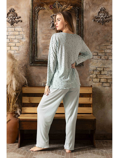 V-Neck Women's Pajama Set