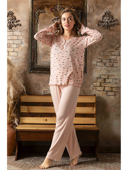 V-Neck Women's Pajama Set