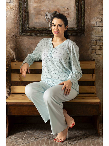 V-Neck Women's Pajama Set