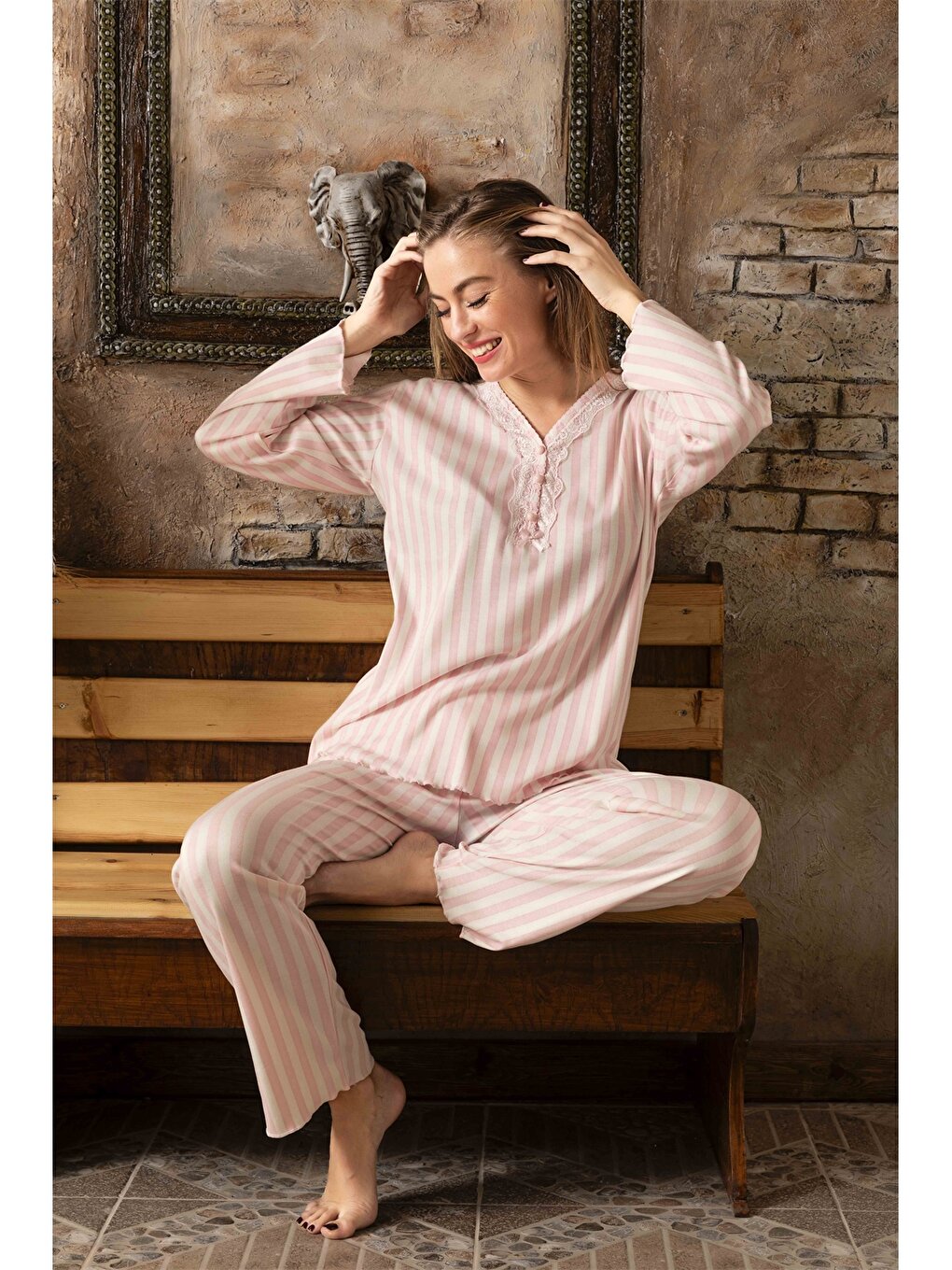 V-Neck Women's Pajama Set