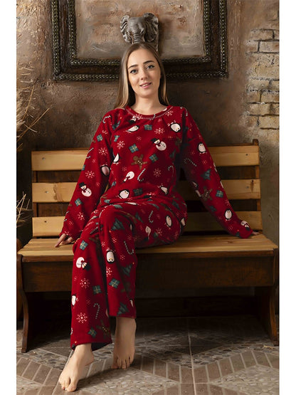 Crew Neck Women's Pajama Set