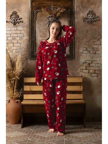 Crew Neck Women's Pajama Set