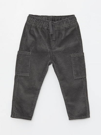 Baby Boy Cargo Pants with Elastic Waist