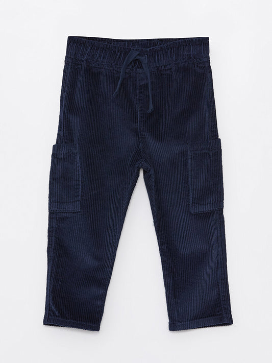 Baby Boy Cargo Pants with Elastic Waist