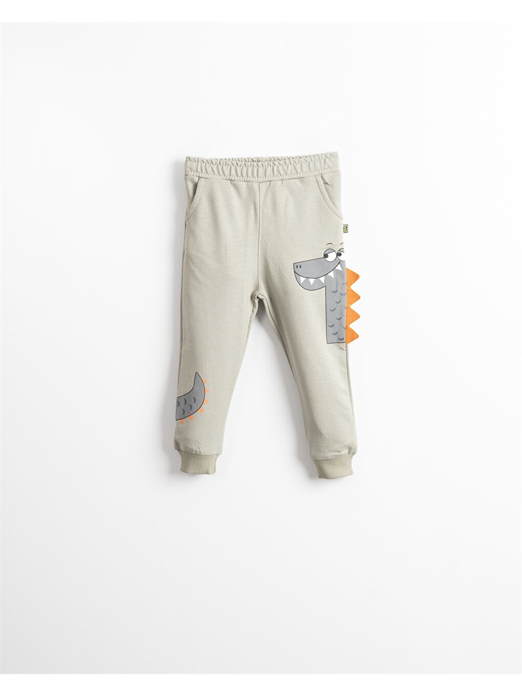 Printed Baby Boy Sweatpants with Elastic Waist