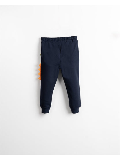 Printed Baby Boy Sweatpants with Elastic Waist