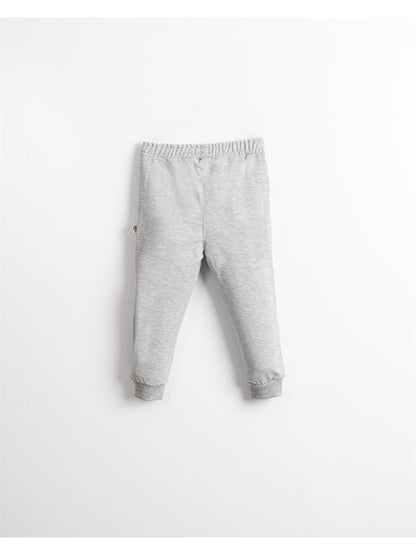 Printed Baby Boy Sweatpants with Elastic Waist