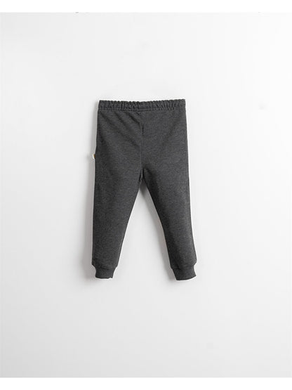 Printed Baby Boy Sweatpants with Elastic Waist