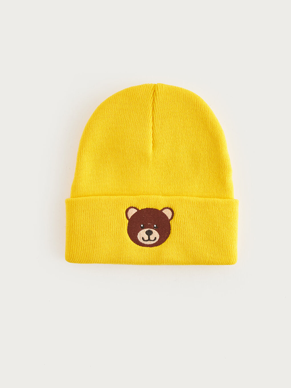 Teddy Bear Embroidered Boy's Beanie