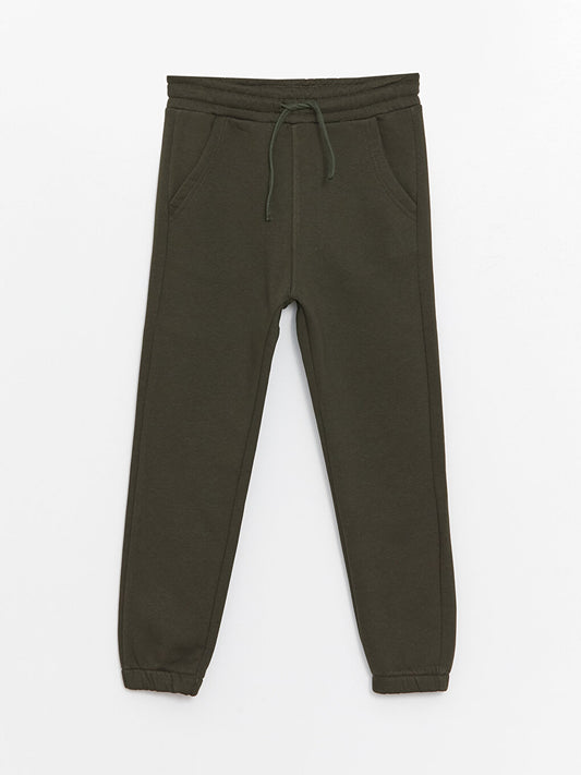 Basic Boy's Jogger Sweatpants with Elastic Waist