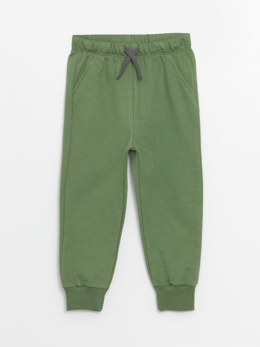 Basic Baby Boy Jogger Sweatpants with Elastic Waist