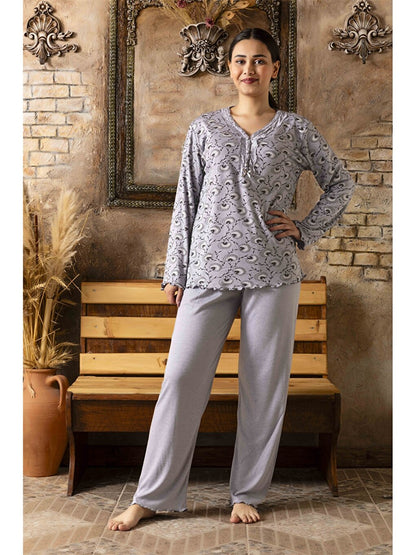 V-Neck Women's Pajama Set