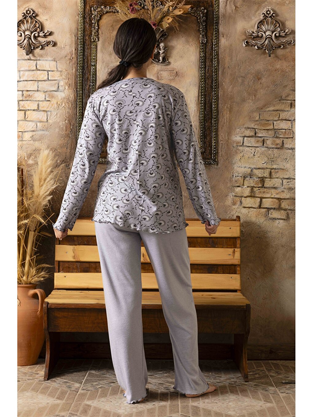 V-Neck Women's Pajama Set