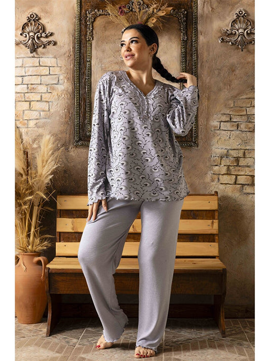 V-Neck Women's Pajama Set