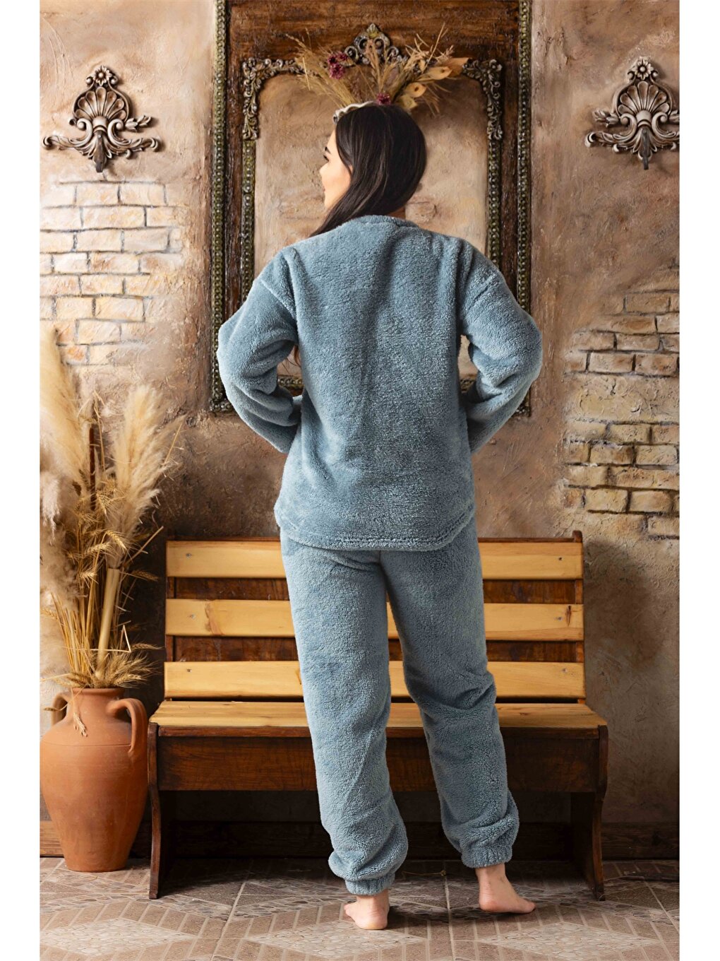 Crew Neck Women's Pajama Set