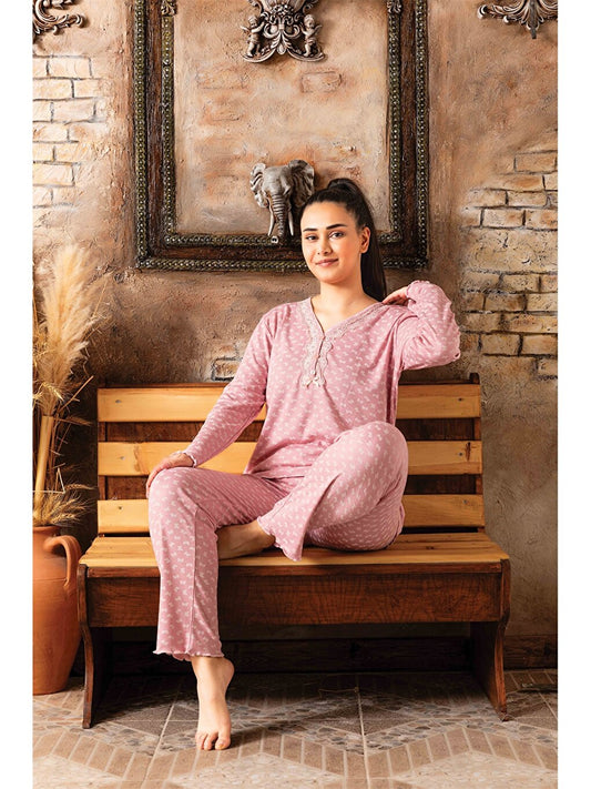 V-Neck Women's Pajama Set