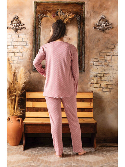 V-Neck Women's Pajama Set