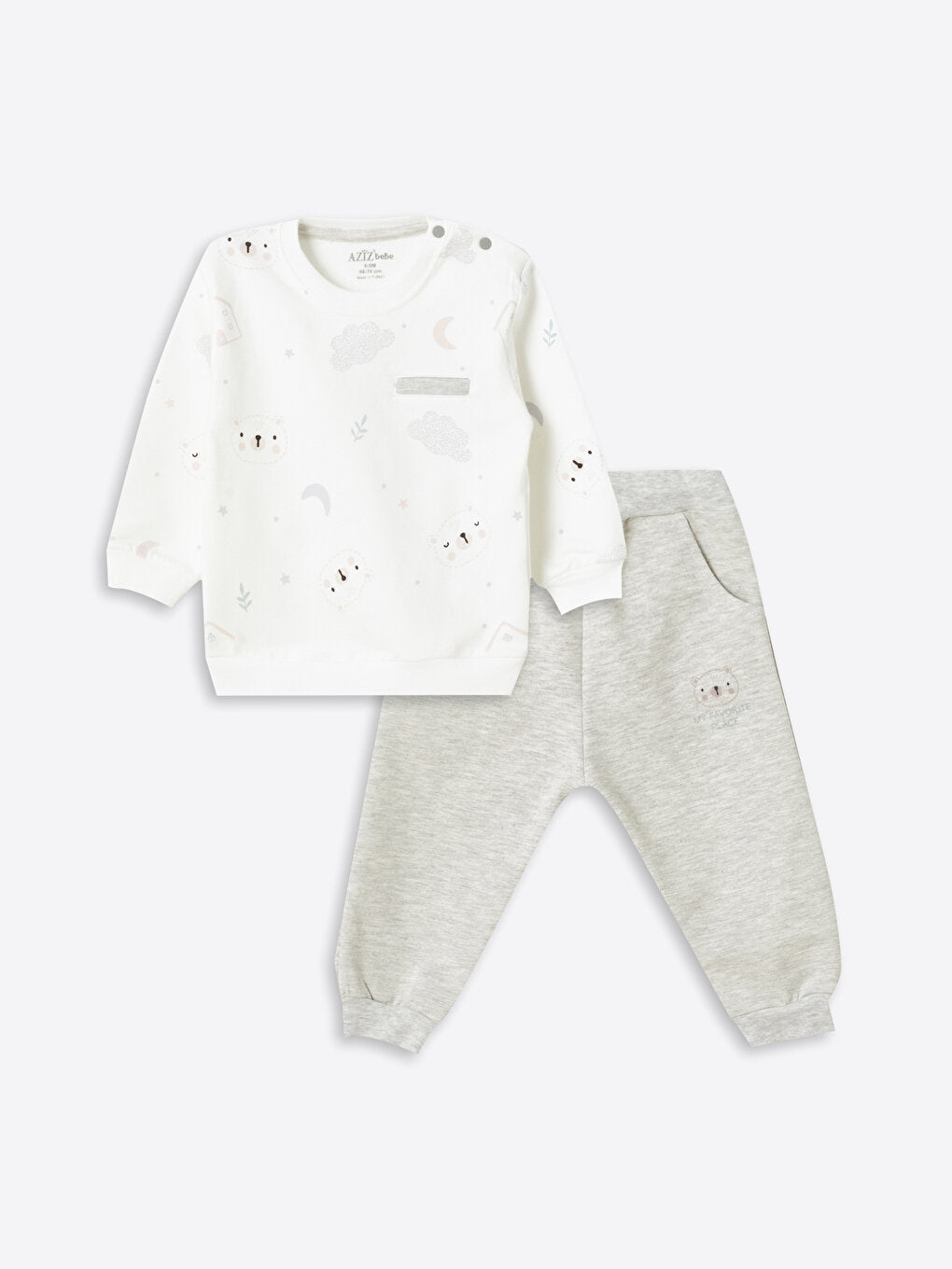 Crew Neck Baby Boy Suit