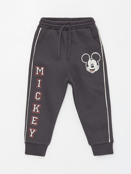 Elastic Waist Mickey Mouse Printed Baby Boy Jogger Sweatpants