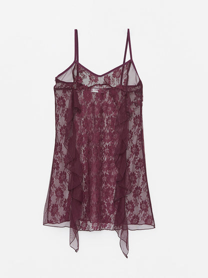 Strappy Satin Nightgown