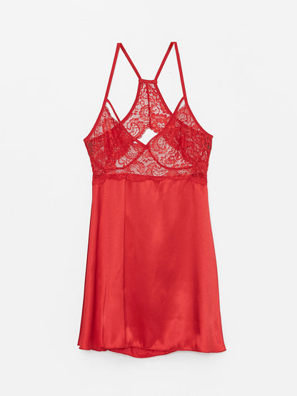 Strappy Satin Women's Nightgown