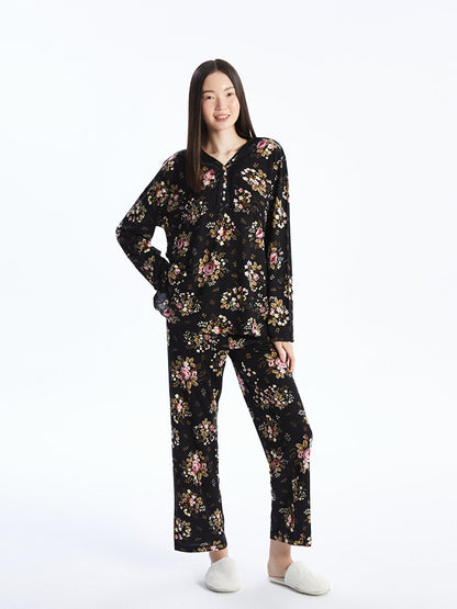 V-Neck Women's Pajama Set