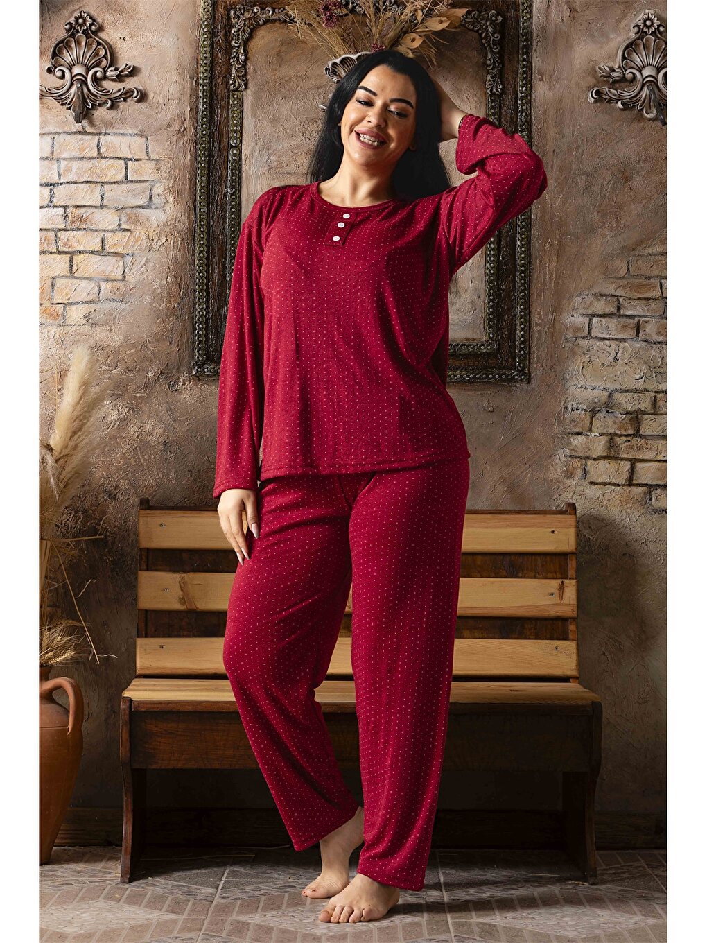 Crew Neck Women's Pajama Set