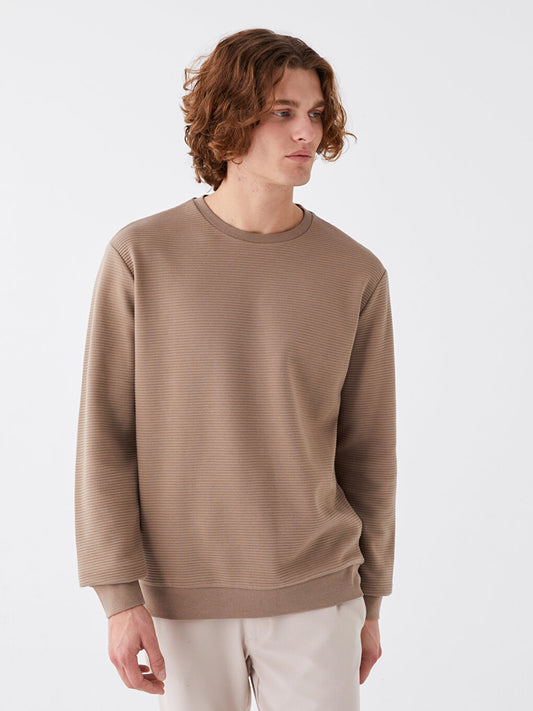 Crew Neck Long Sleeve Men's Sweatshirt