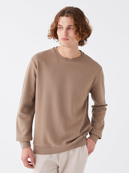 Crew Neck Long Sleeve Men's Sweatshirt