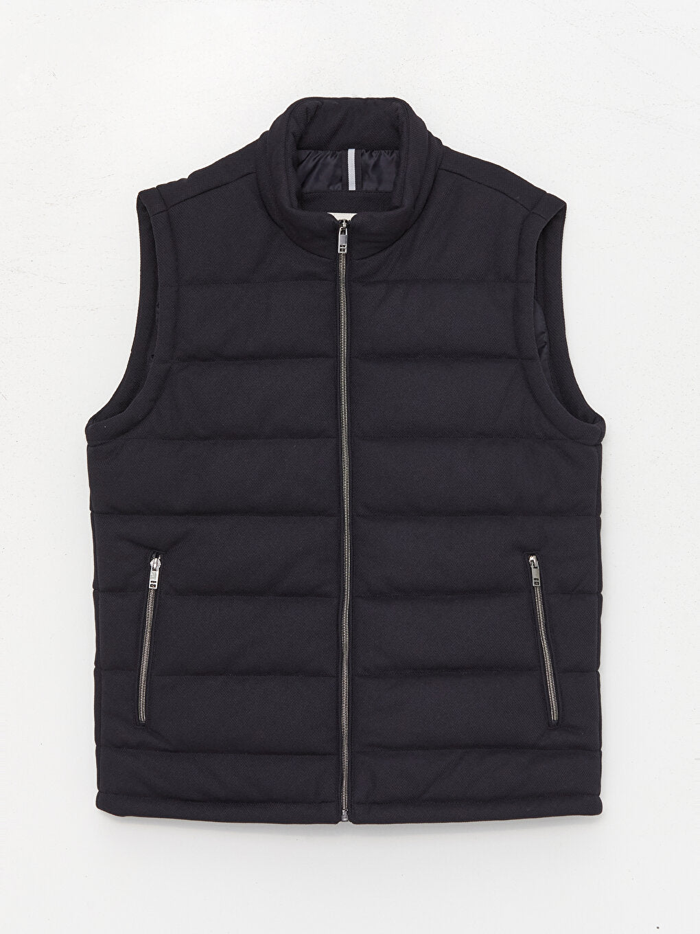 Slim Fit Stand Collar Men's Vest