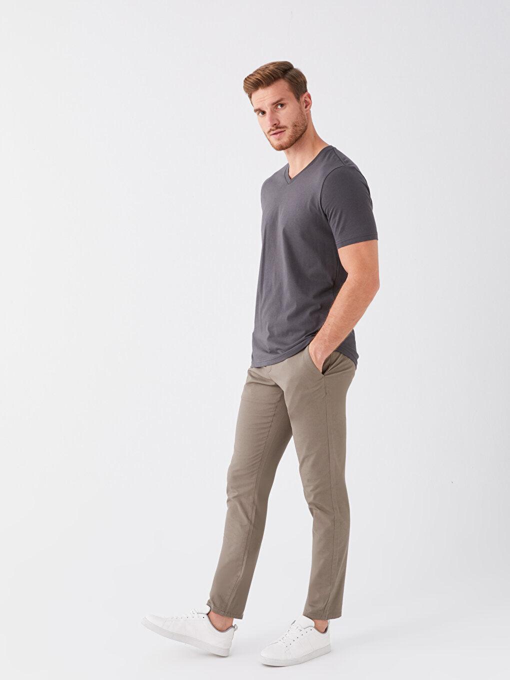 Slim Fit Men's Chino Trousers