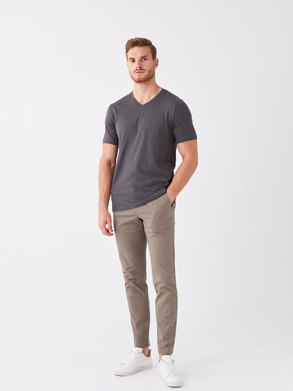 Slim Fit Men's Chino Trousers