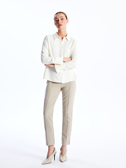 Women's Slim Fit Straight Trousers