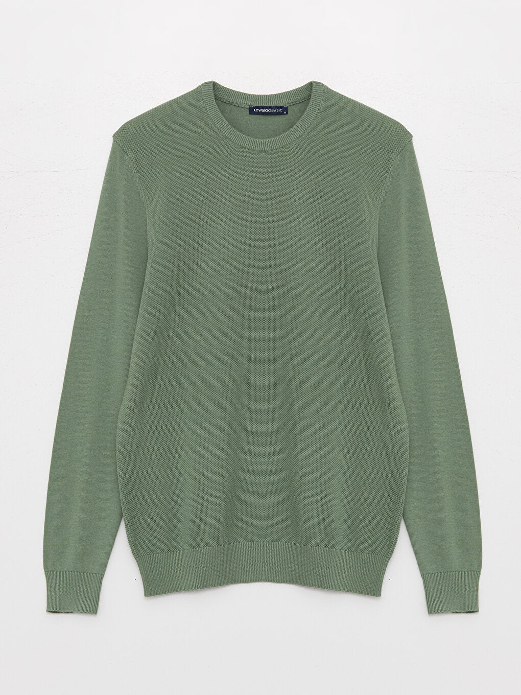 Crew Neck Long Sleeve Men's Knitwear Sweater