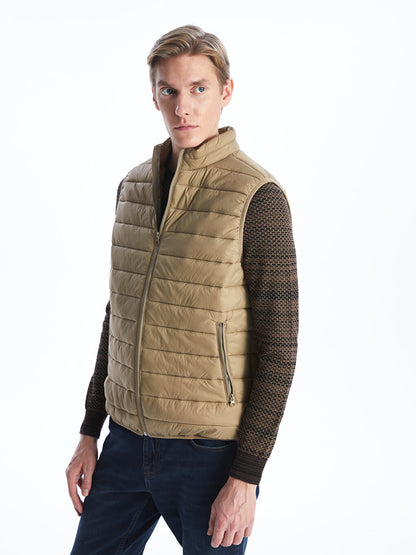 Standard Mold Stand Collar Men's Vest